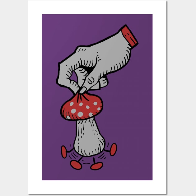 Mad Mage Mushroom Wall Art by malbatross